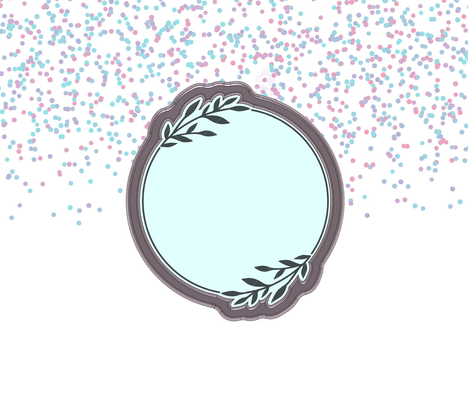 Leaf Circle Plaque 1 Cookie Cutter