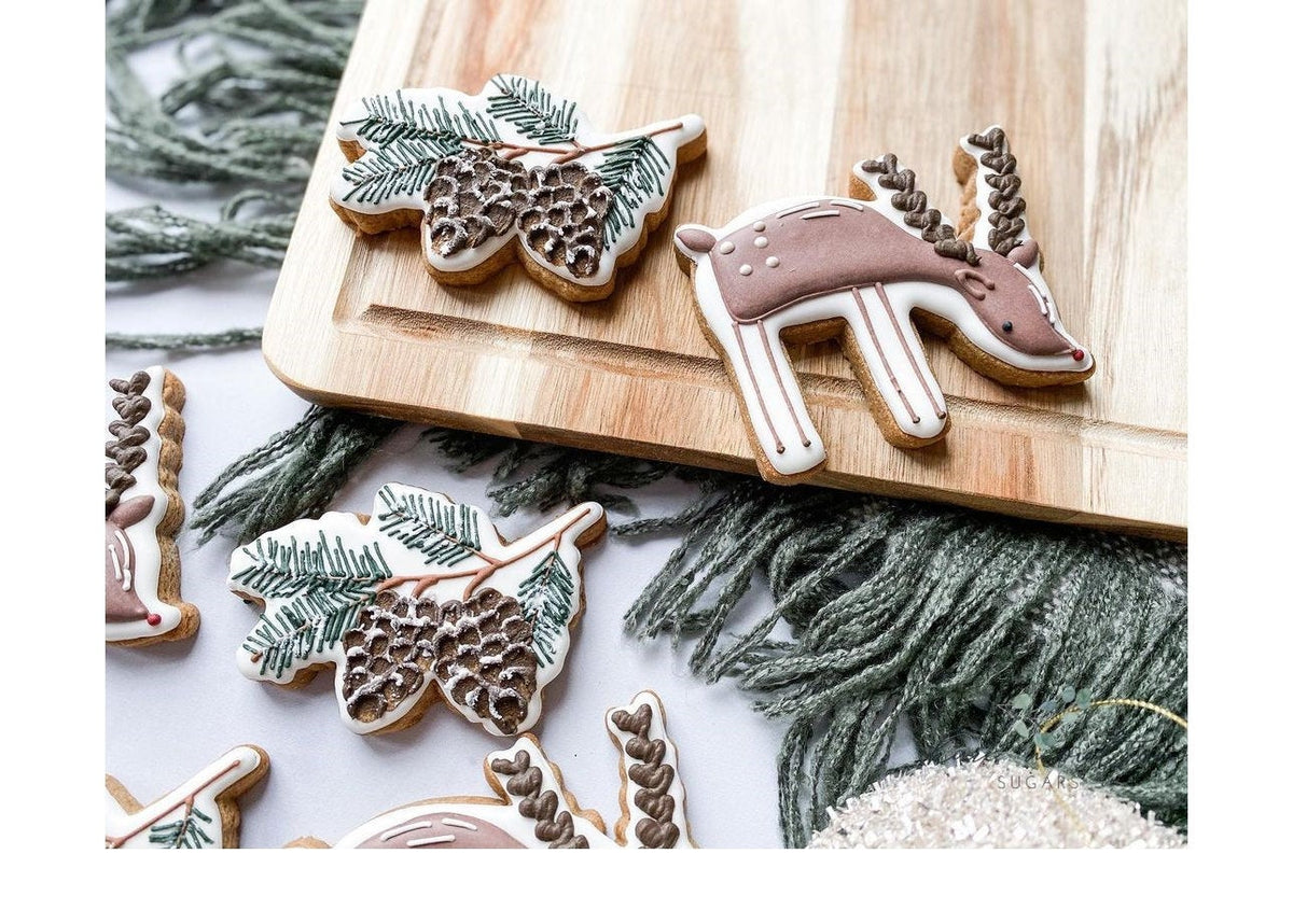 Christmas Pine Cone Branch Cookie Cutter