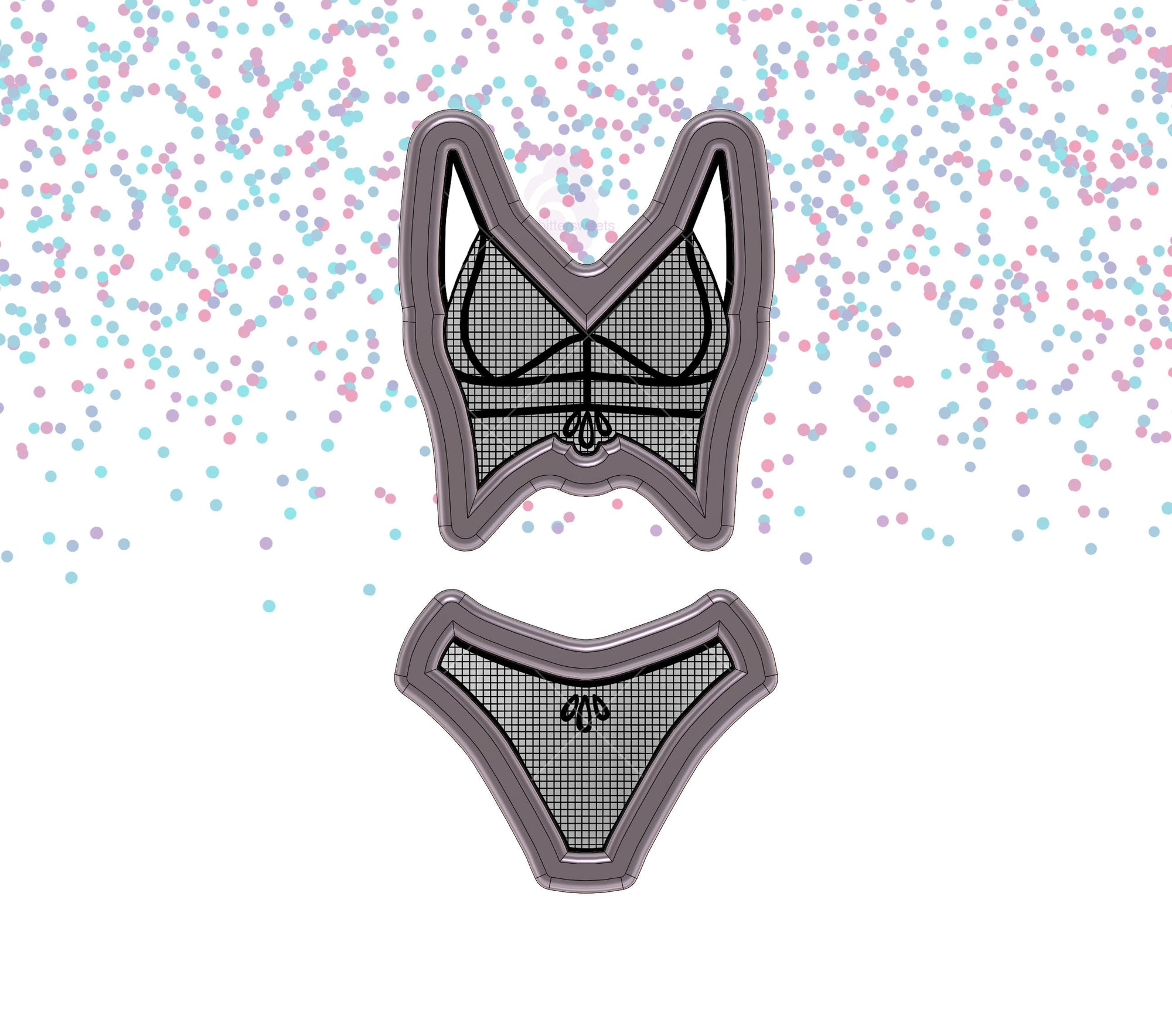 DIGITAL STL Download For Bralette & Panty 1 Cookie Cutters