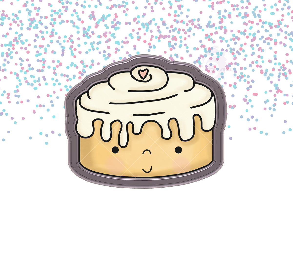 Cute Cinnamon Bun Cookie Cutter