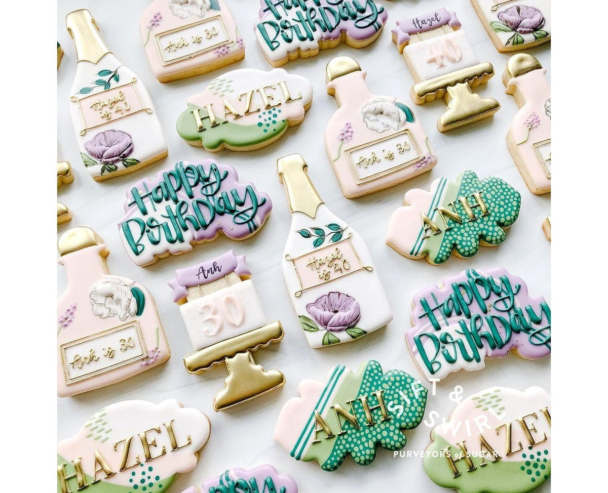 DIGITAL STL Download For Champagne Bottle Cookie Cutter