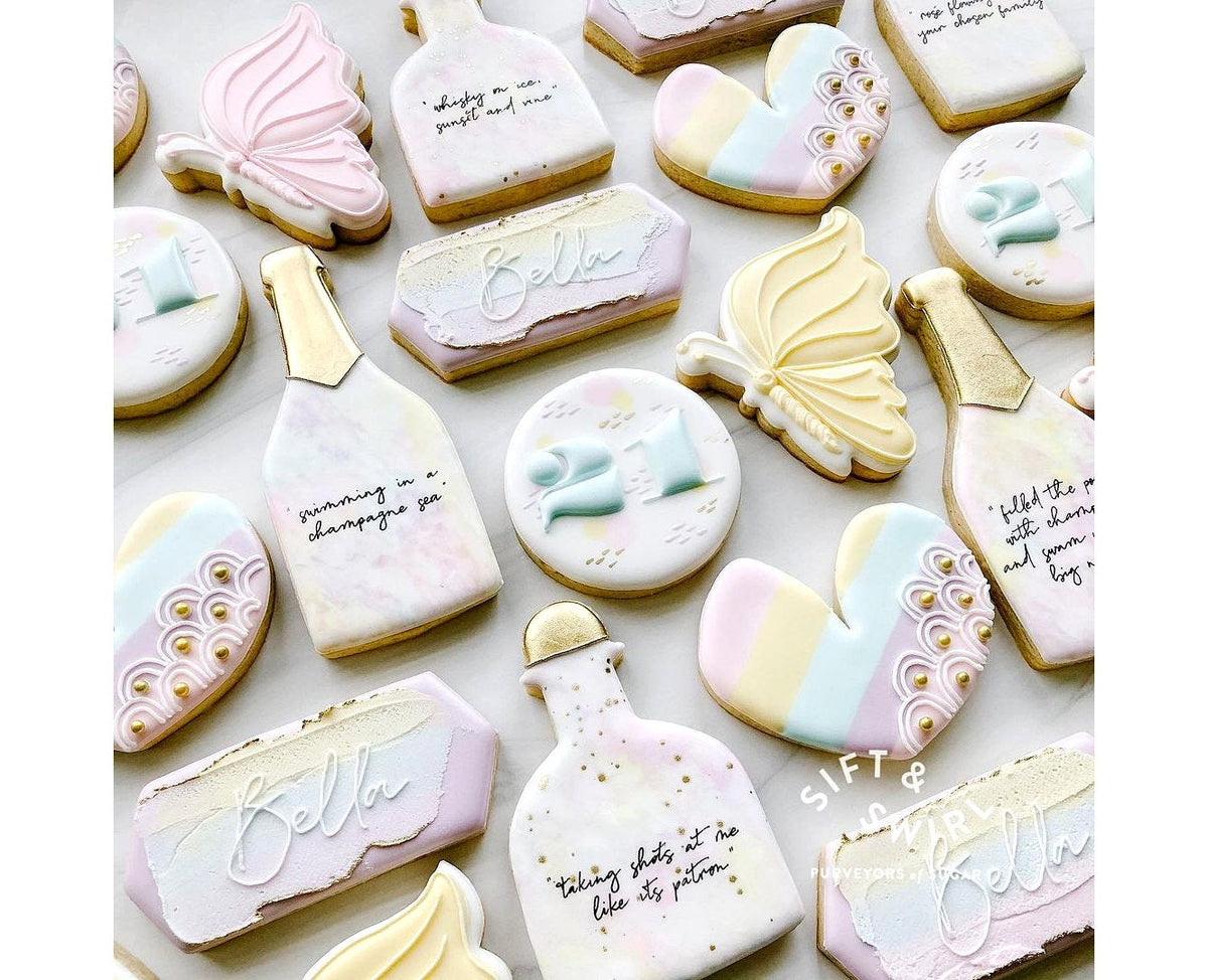 DIGITAL STL Download For Champagne Bottle Cookie Cutter