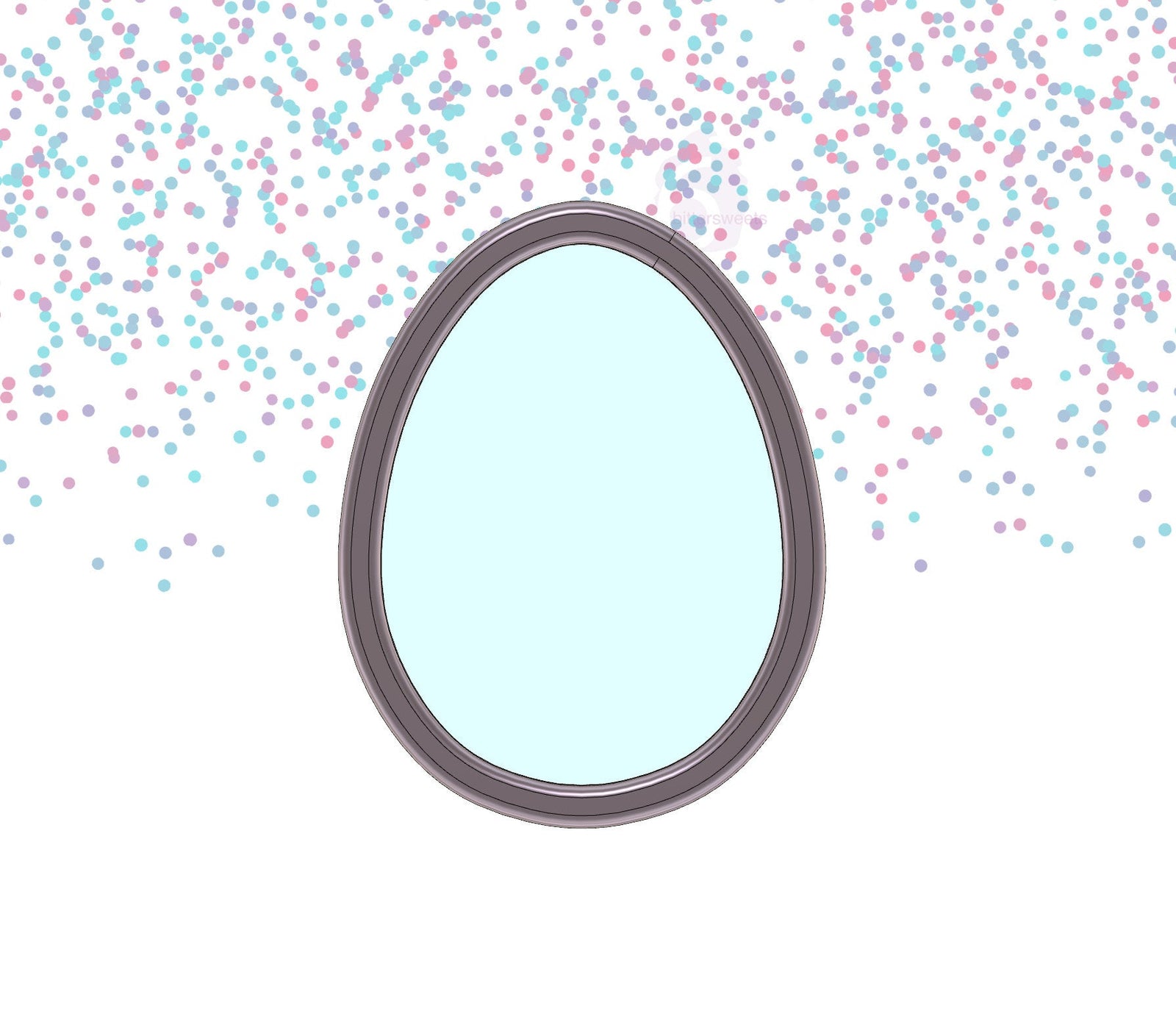 DIGITAL STL Download For Easter Egg 1 Cookie Cutter