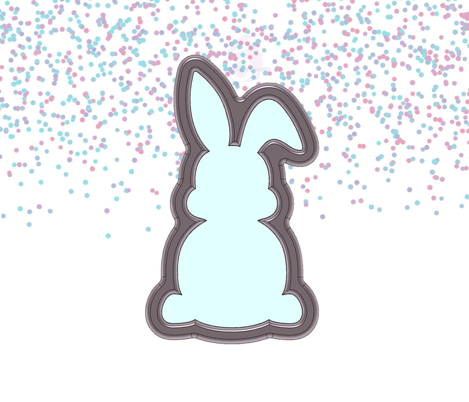 DIGITAL STL Download For Easter Bunny Floppy Ear Cookie Cutter