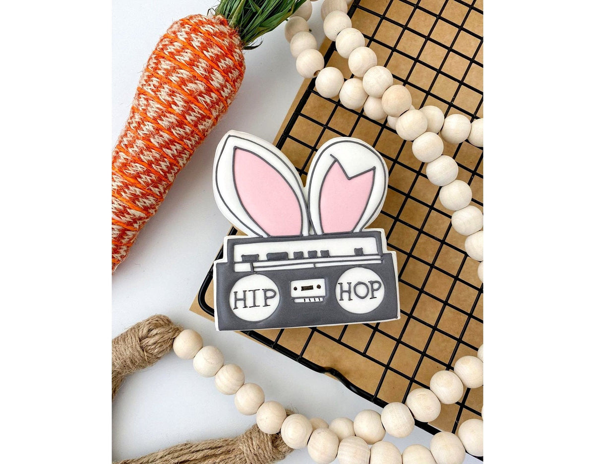 Easter Bunny Ears Boom Box Cookie Cutter