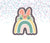 DIGITAL STL Download For Floral Bunny Ears Rainbow Cookie Cutter