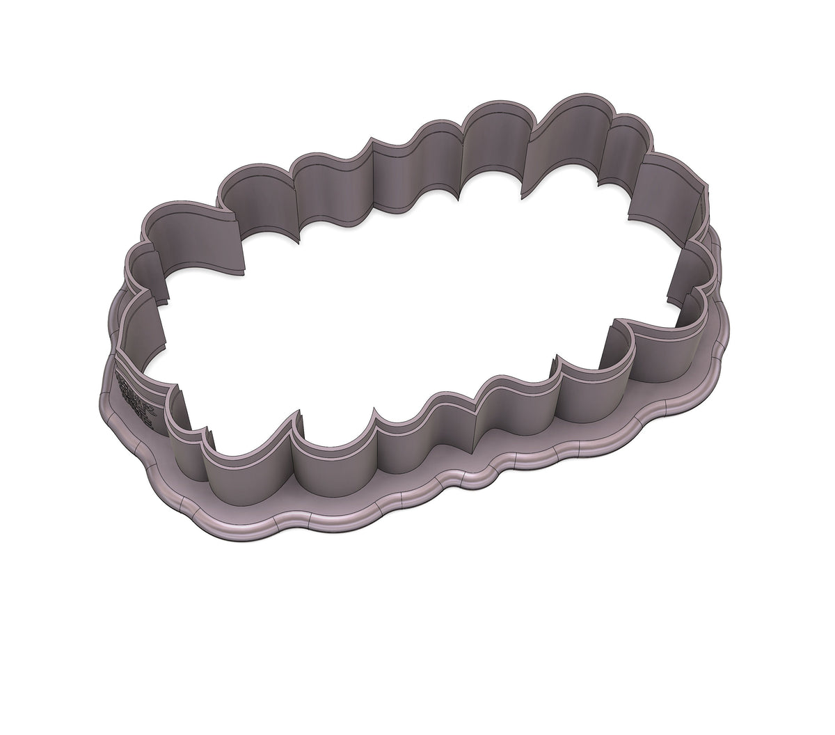 Glamour Plaque Cookie Cutter
