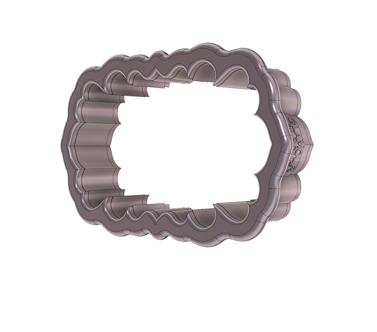 DIGITAL STL Download For Glamour Plaque Cookie Cutter