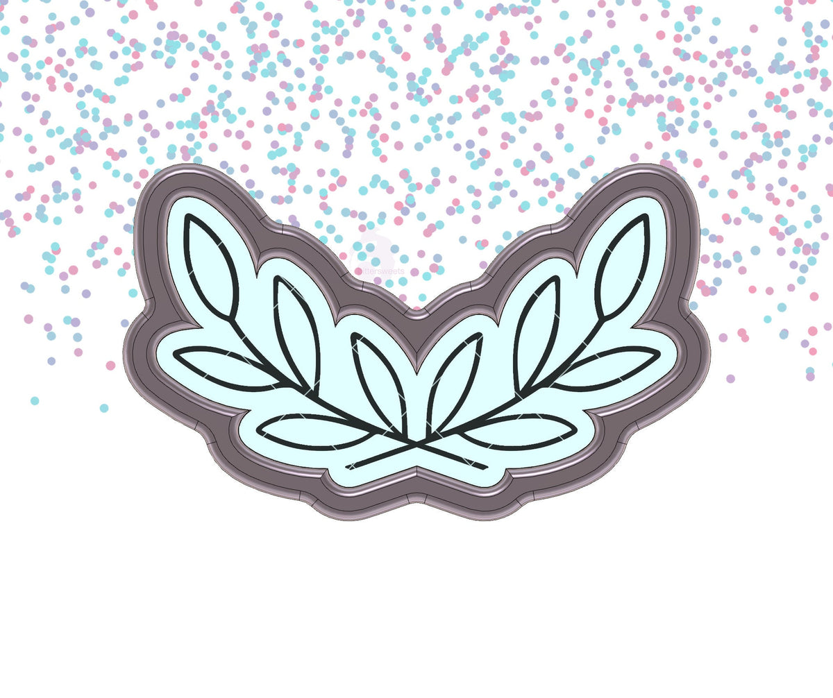 DIGITAL STL Download For Double Leaf Branch 1 Cookie Cutter