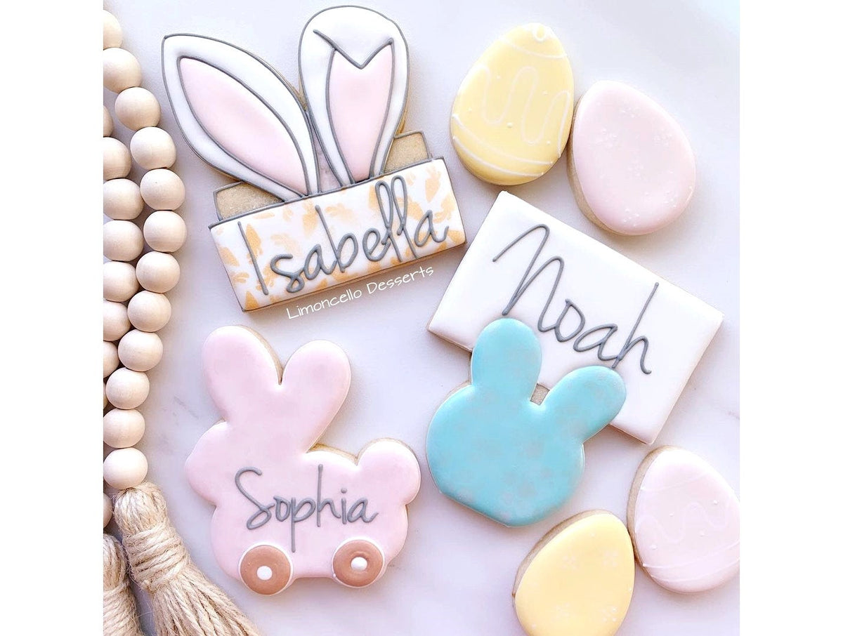 DIGITAL STL Download For Easter Bunny Ears Boom Box Cookie Cutter