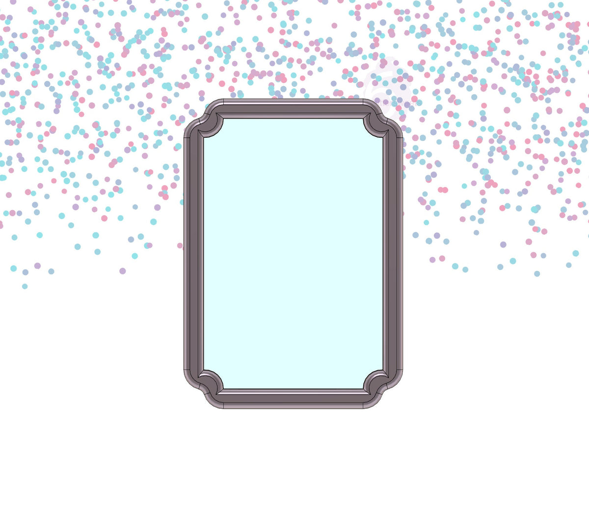 Rectangle Plaque 2 Cookie Cutter