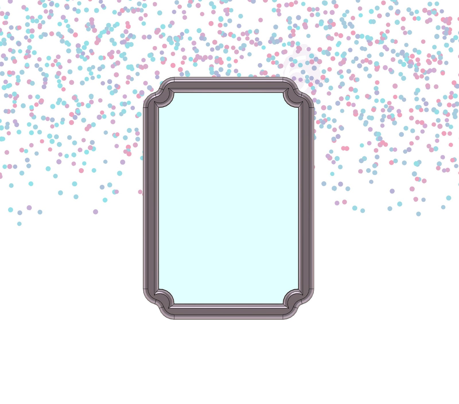 Rectangle Plaque 2 Cookie Cutter