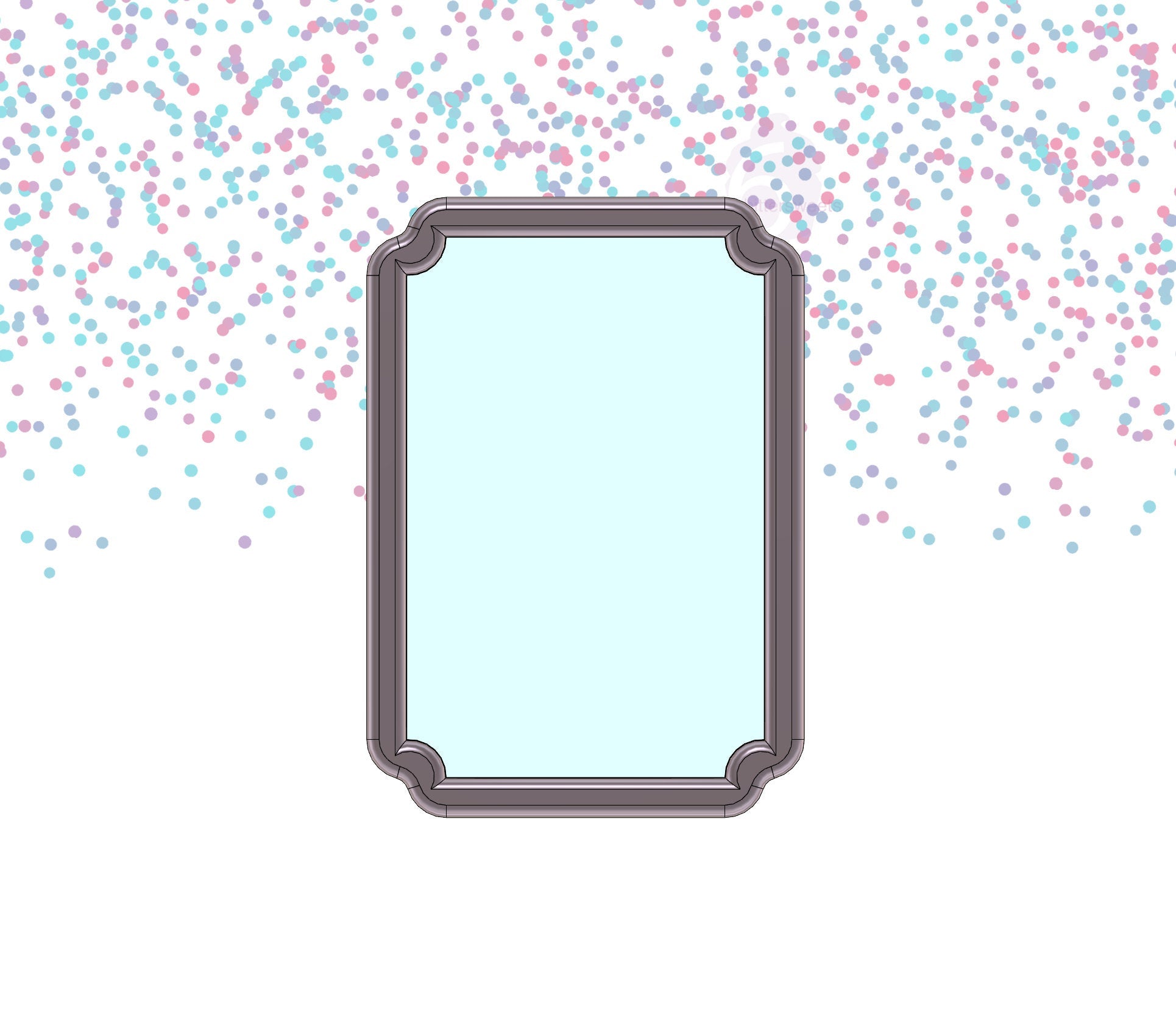 Rectangle Plaque 2 Cookie Cutter