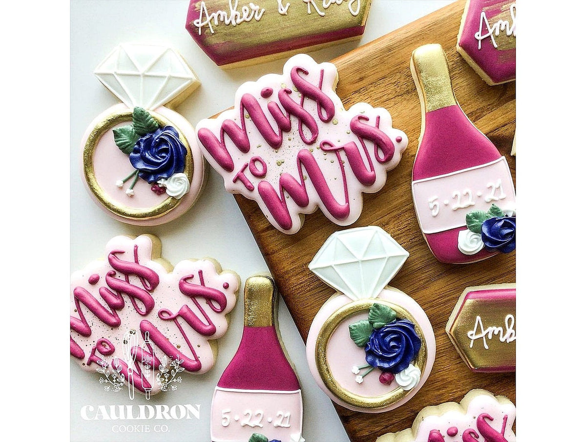 DIGITAL STL Download For Miss To Mrs Lettered Cookie Cutter