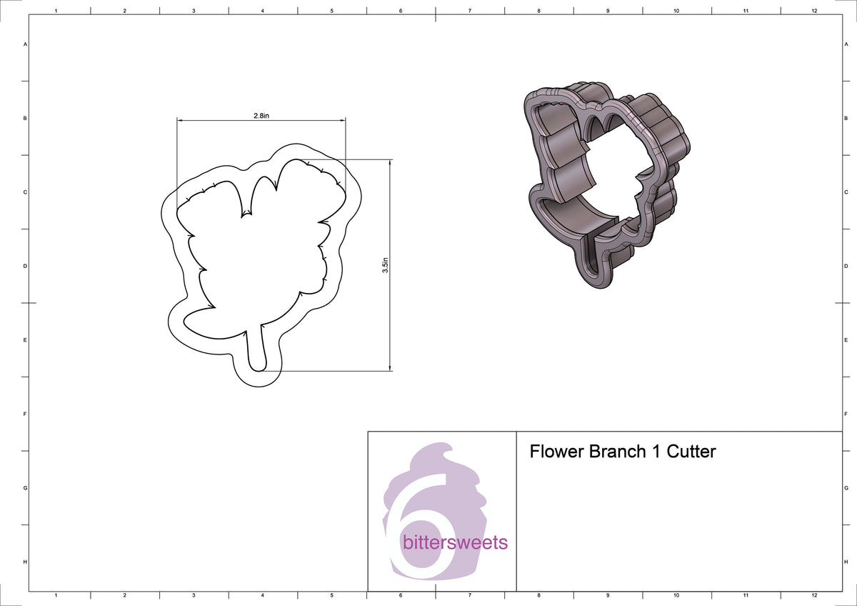 Flower Branch 1 Cookie Cutter