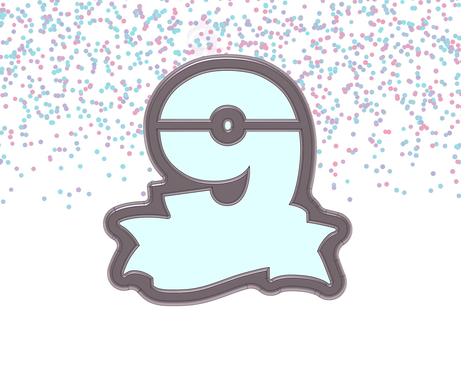 DIGITAL STL Download For Number 9 Banner Cookie Cutter