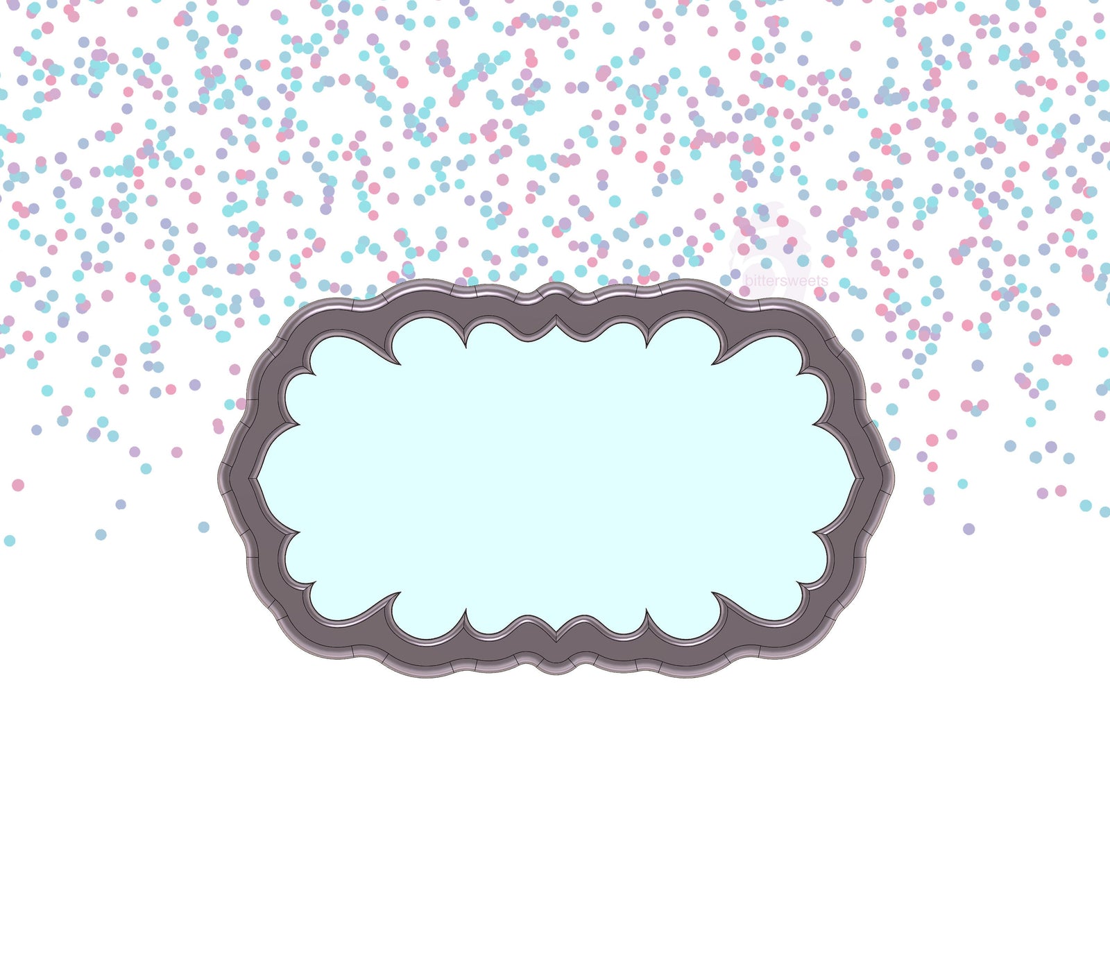 Glamour Plaque Cookie Cutter