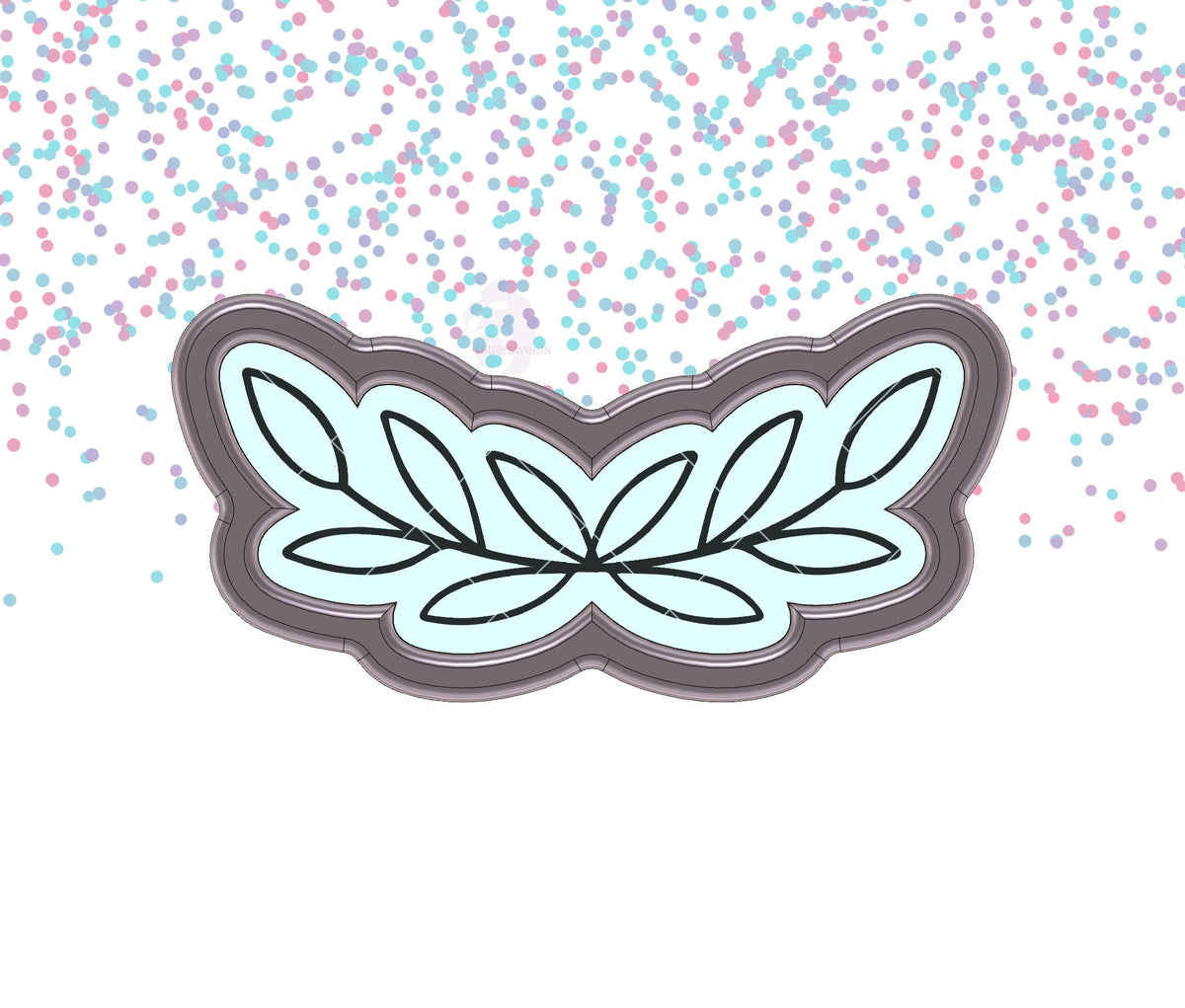 Double Leaf Branch 2 Cookie Cutter