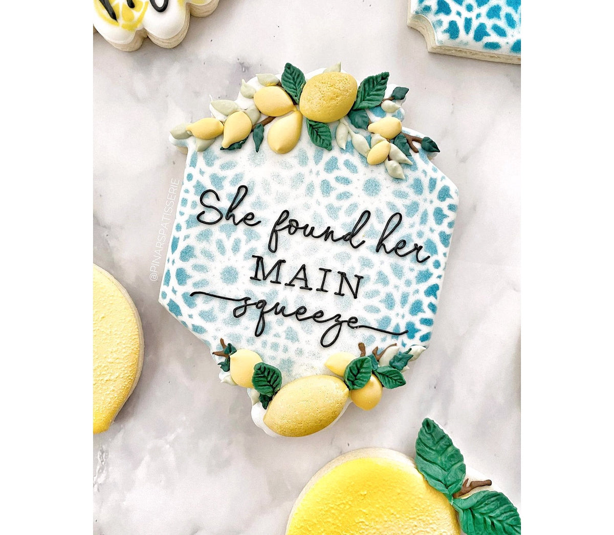 Floral Hexagon Plaque 1 Cookie Cutter