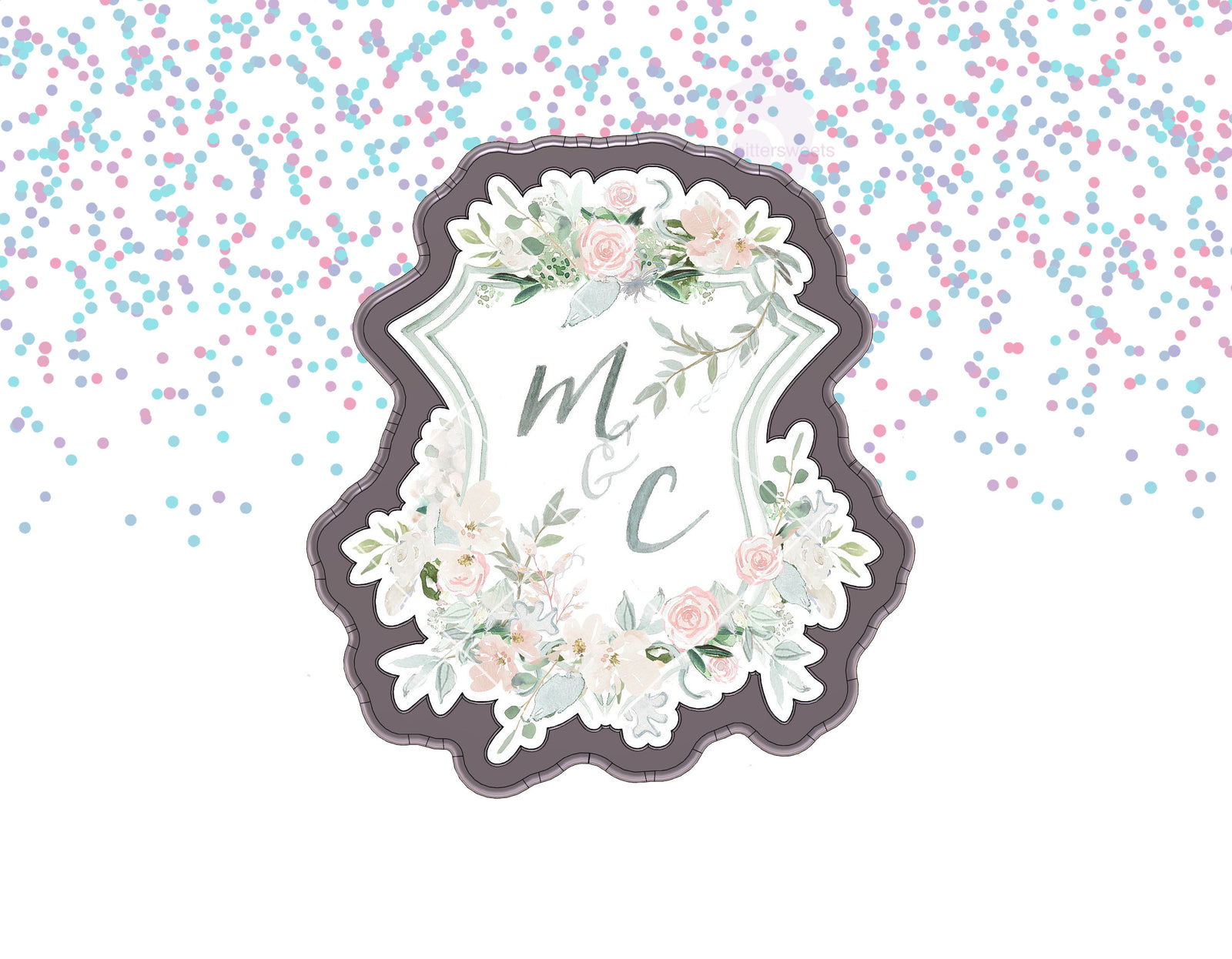 Floral Crest 1 Cookie Cutter