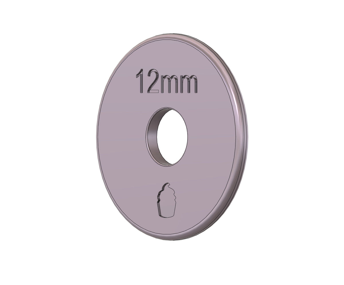 DIGITAL STL Download For 12mm Rolling Pin Guides (Set of 2)