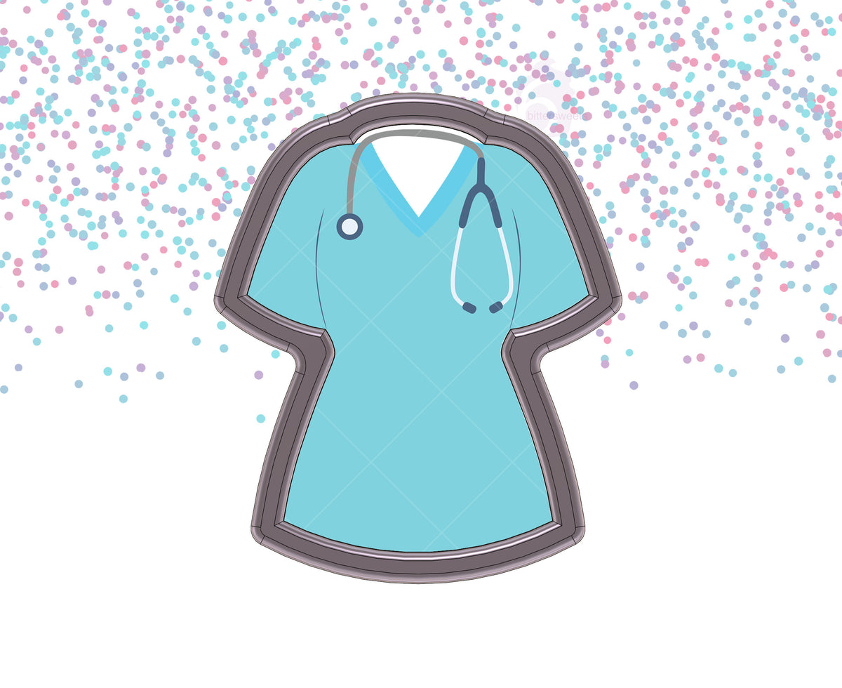 Nurse Scrub Top 1 Cookie Cutter