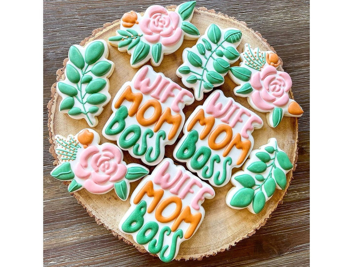 DIGITAL STL Download For Wife Mom Boss Lettered Cookie Cutter
